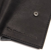 Solid Antique Brass Hardware &amp; Heavy-Duty Dual Zipper Detail on Torola Full-Grain Leather Card Holder für Damen