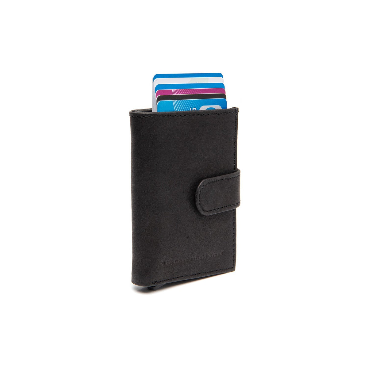 Torola Full-Grain Leather Card Holder für Damen in Classic 100% Full-Grain Leather - Full Exterior Front Profile View | Online Kaufen