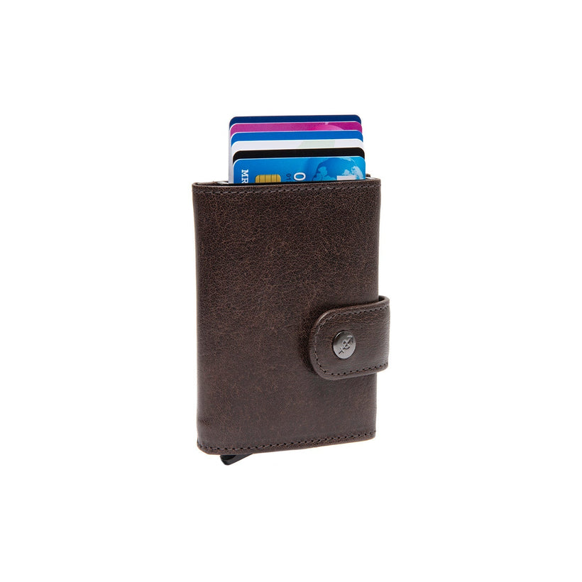 Varrano Full-Grain Leather Card Holder für Damen