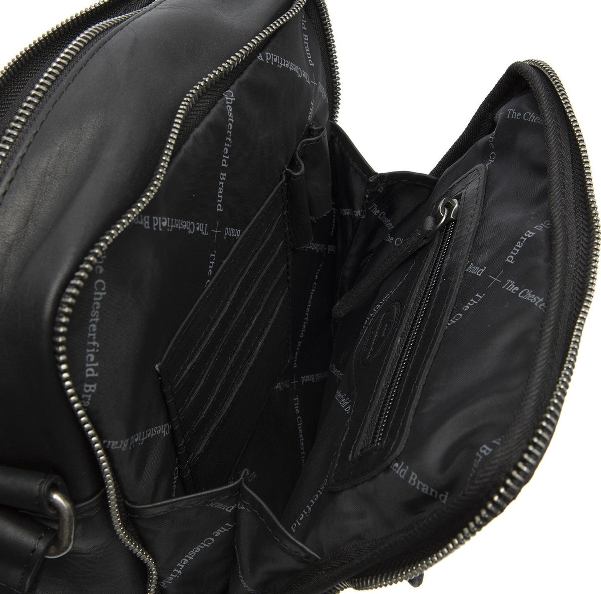 
Classic 100% Full-Grain leather Bag - Rückansicht mit verstärkten Lederträgern & handwerklichen Nähten