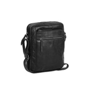 Dessau Full-Grain Leather Crossbody Bag für Herren in Classic 100% Full-Grain Leather - Full Exterior Front Profile View | Online Kaufen