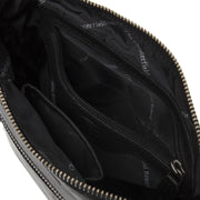 
Classic 100% Full-Grain leather Bag - Rückansicht mit verstärkten Lederträgern & handwerklichen Nähten