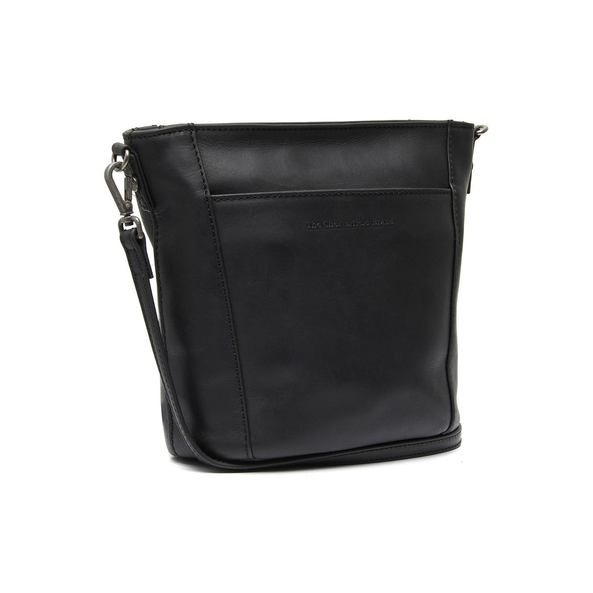 Fintona Full-Grain Leather Crossbody Bag für Damen in Classic 100% Full-Grain Leather - Full Exterior Front Profile View | Online Kaufen