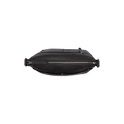 Solid Antique Brass Hardware &amp; Heavy-Duty Dual Zipper Detail on Henderson Full-Grain Leather Crossbody Bag für Damen