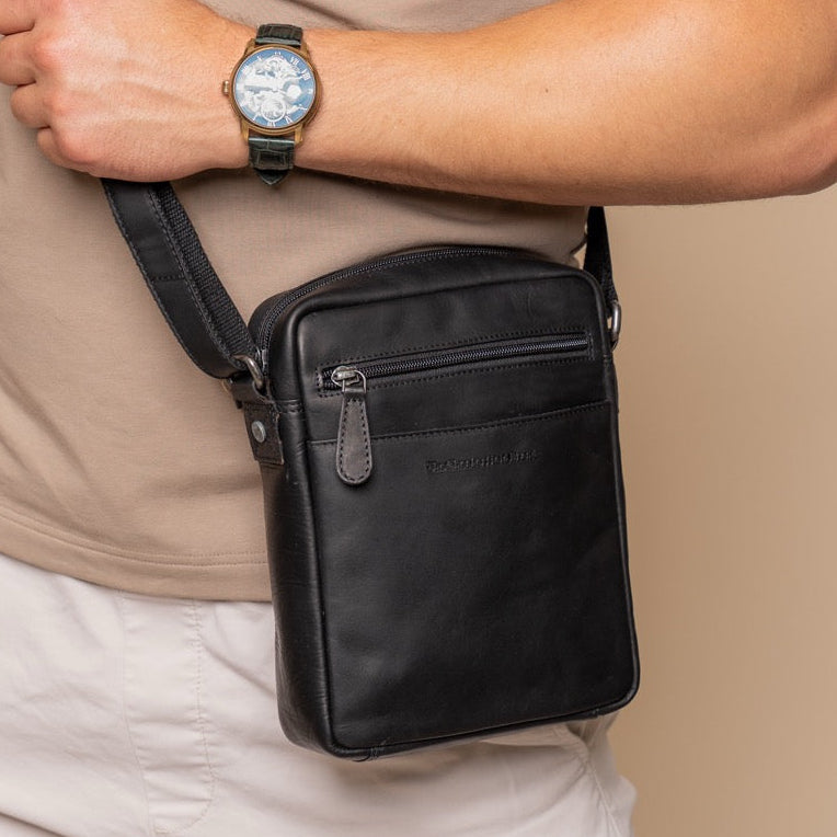 Laveno Full-Grain Leather Crossbody Bag für Herren