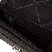 Solid Antique Brass Hardware &amp; Heavy-Duty Dual Zipper Detail on Lucca Full-Grain Leather Crossbody Bag für Damen