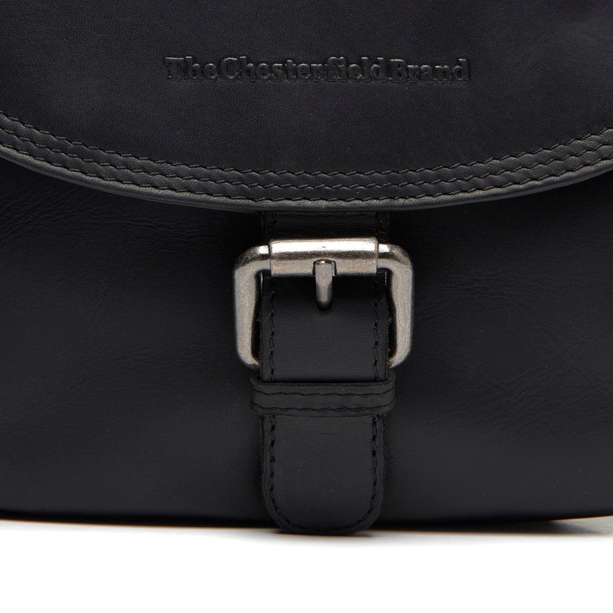 
Classic 100% Full-Grain leather Bag - Rückansicht mit verstärkten Lederträgern & handwerklichen Nähten