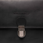 
Classic 100% Full-Grain leather Bag - Rückansicht mit verstärkten Lederträgern & handwerklichen Nähten