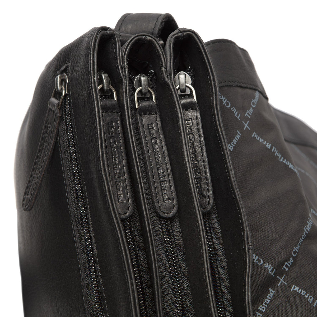 Millie Full-Grain Leather Crossbody Bag für Damen - Structured Side Profile Showing Gusset Depth &amp; Expansion Capacity