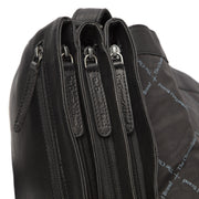 Millie Full-Grain Leather Crossbody Bag für Damen - Structured Side Profile Showing Gusset Depth &amp; Expansion Capacity