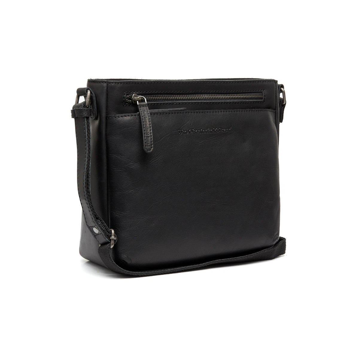 Mumbai Full-Grain Leather Crossbody Bag für Damen in Classic 100% Full-Grain Leather - Full Exterior Front Profile View | Online Kaufen