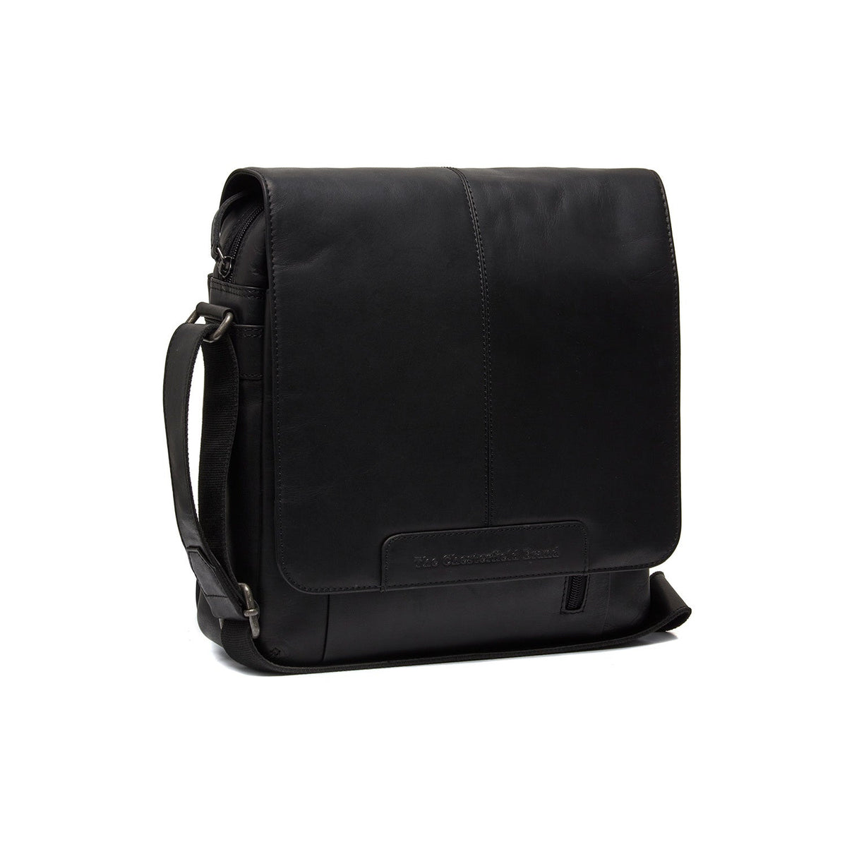 Raphael Full-Grain Leather Crossbody Bag für Herren in Classic 100% Full-Grain Leather - Full Exterior Front Profile View | Online Kaufen
