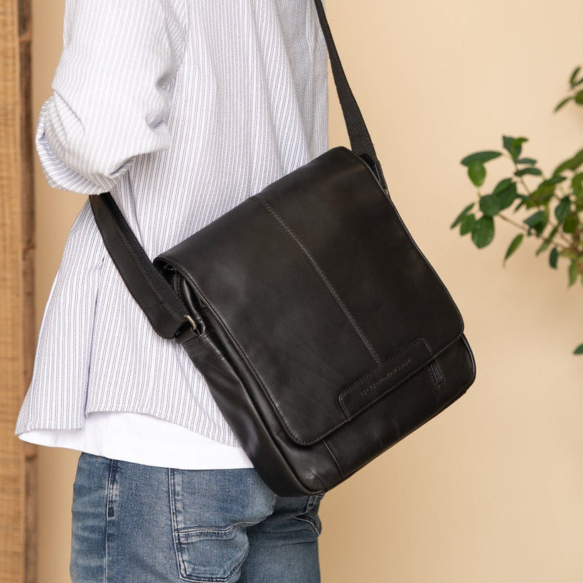 Raphael Full-Grain Leather Crossbody Bag für Herren