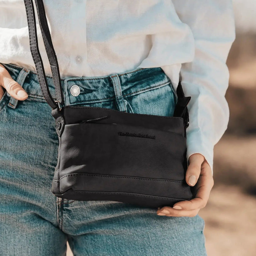 Salerno Full-Grain Leather Crossbody Bag für Damen