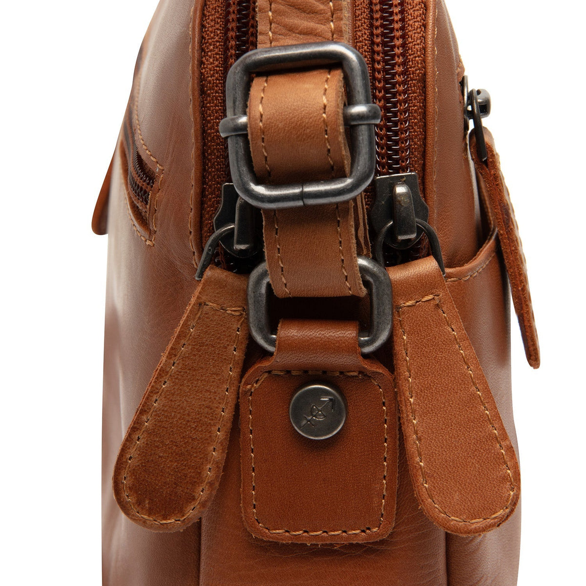 Vionne Vollnarbenleder Crossbody-Tasche – Zusätzliche Produktansicht 3