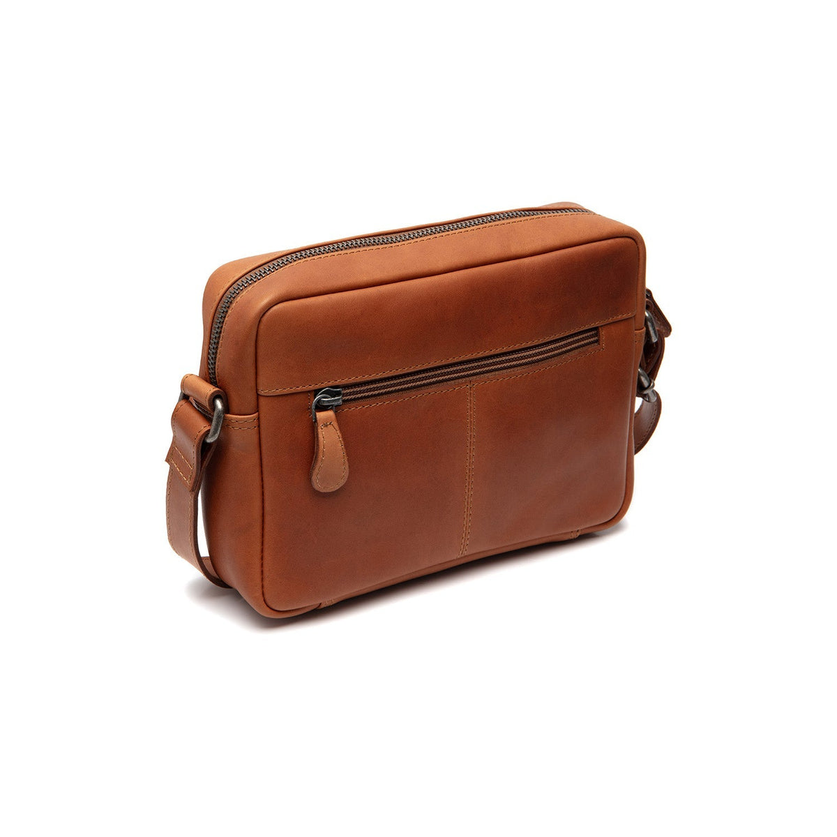 Cognac Leather Crossbody Bag Westmere, detail view 5