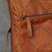 Cognac Leather Garment Bag Josh für Damen, detail view 6