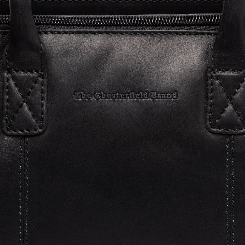 Classic 100% Full-Grain leather Goods - Back View Showing Tailored Shoulder Fit & Clean Hemline