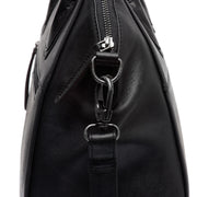 Authentic 100% Full-Grain Leather Grain Texture &amp; Heavy-Duty Seam Stitching Detail