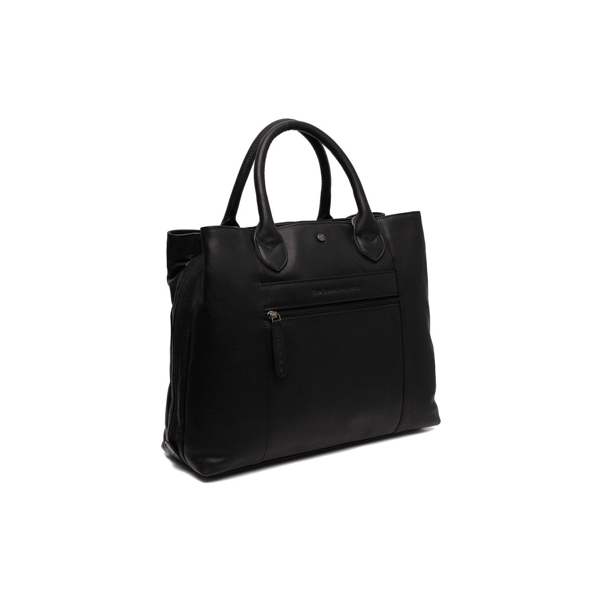 Tailored Rib Cuffs &amp; Hem Craftsmanship Construction Detail on Passau Full-Grain Leather Handbag für Damen