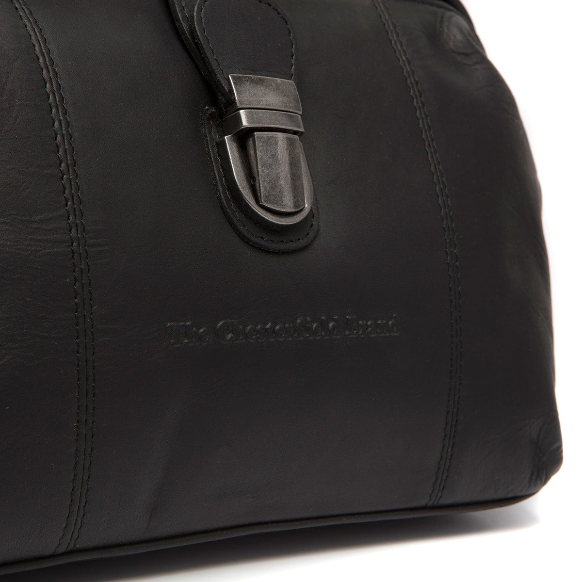 Detailansicht of Classic Collar &amp; Heavy-Duty Zipper Hardware on Rachael Full-Grain Leather Handbag für Damen