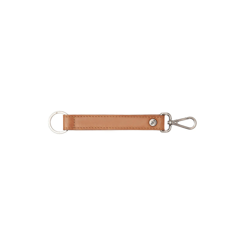 Leather Key Ring Kognak für Damen