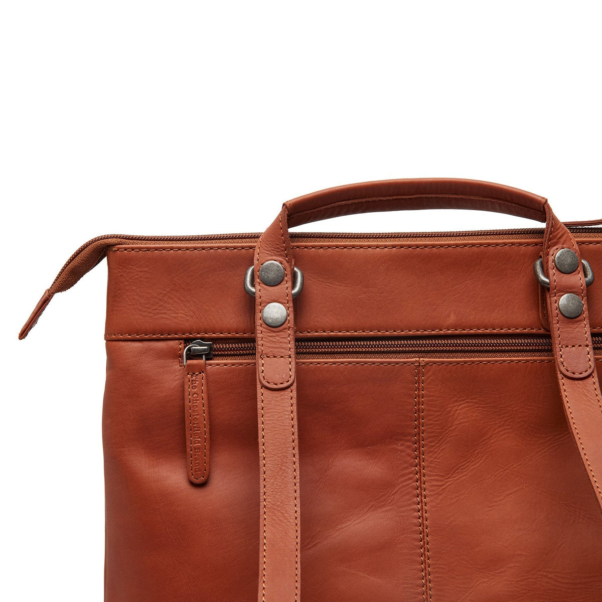 Caldero Full-Grain Leather Laptop Backpack für Damen – Zusätzliche Produktansicht 3