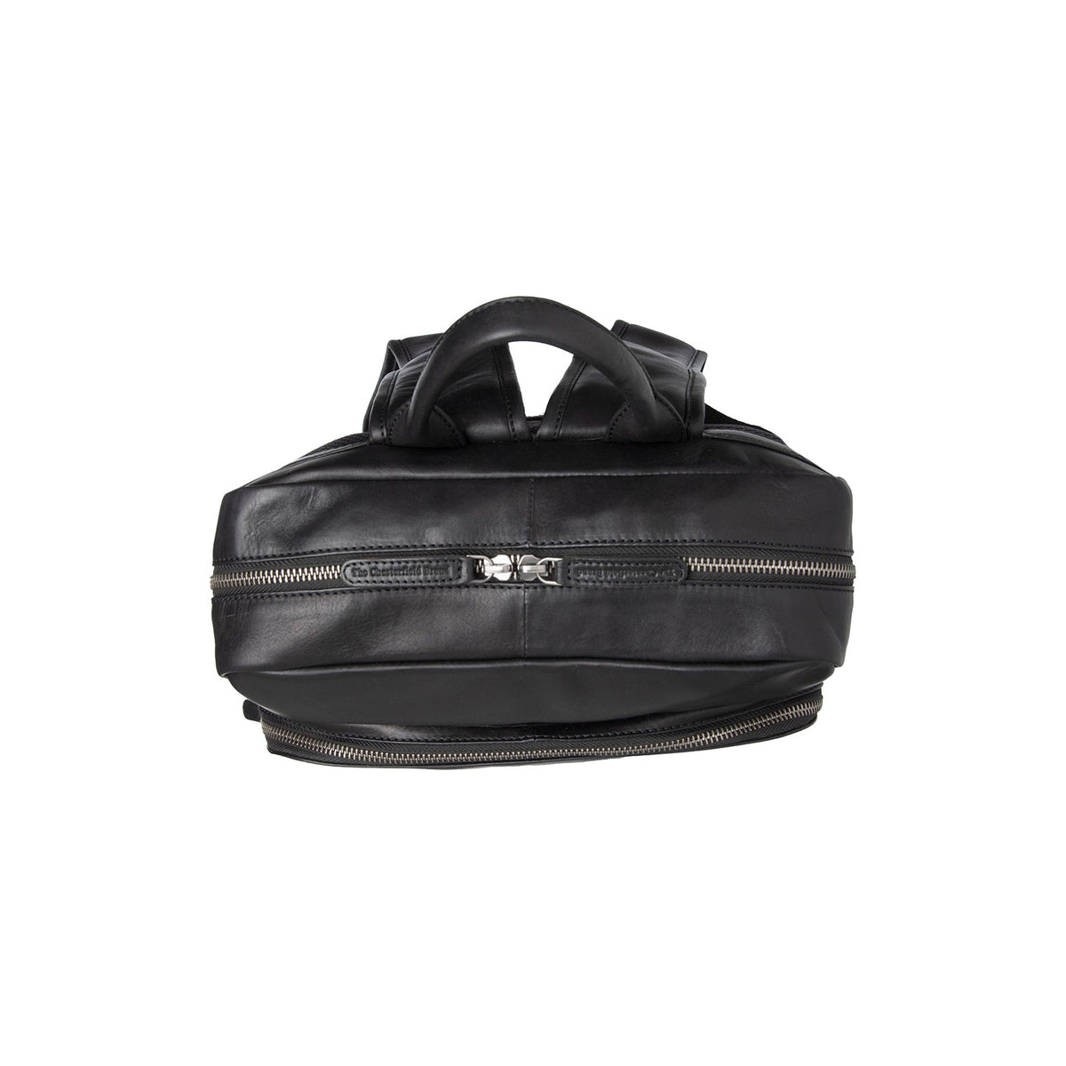 
Classic 100% Full-Grain leather Backpack - Rückansicht mit verstärkten Lederträgern & handwerklichen Nähten