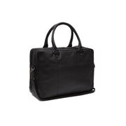 Boston Full-Grain Leather Laptop Bag für Herren in Classic 100% Full-Grain Leather - Full Exterior Front Profile View | Online Kaufen