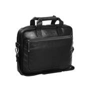 Calvi Full-Grain Leather Laptop Bag für Damen in Classic 100% Full-Grain Leather - Full Exterior Front Profile View | Online Kaufen