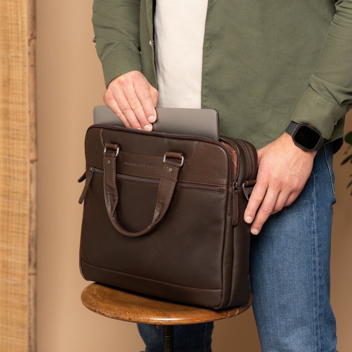 
Montara Vollnarbenleder-Laptoptasche – alternate product view 3