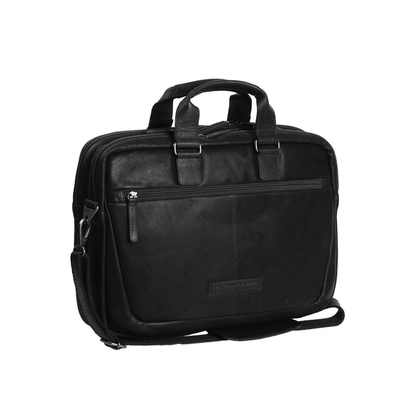 Seth Full-Grain Leather Laptop Bag für Herren