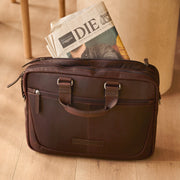 Seth Full-Grain Leather Laptop Bag für Herren – Zusätzliche Produktansicht 2
