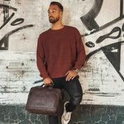 Seth Full-Grain Leather Laptop Bag für Herren – Zusätzliche Produktansicht 3