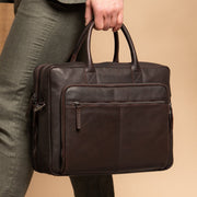 Tacama Full-Grain Leather Laptop Bag für Damen – Zusätzliche Produktansicht 2