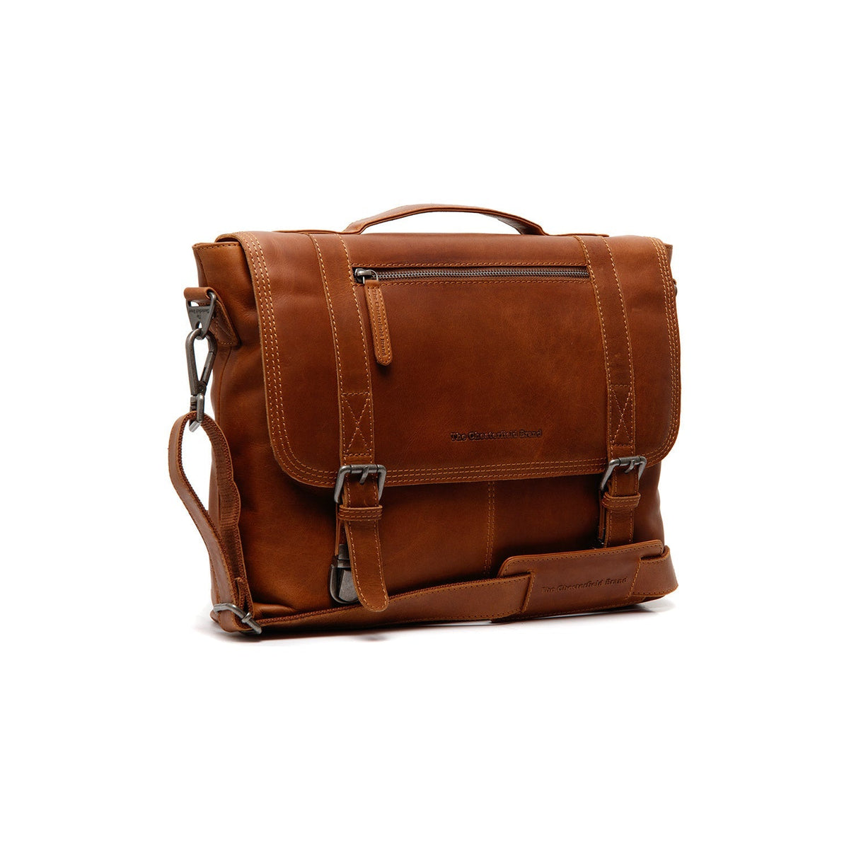 
Veneto Vollnarbenleder-Laptoptasche aus klassischem 100% Vollnarbenleder - Full Exterior Vorderansicht & maßgeschneiderte Silhouette | Online Kaufen