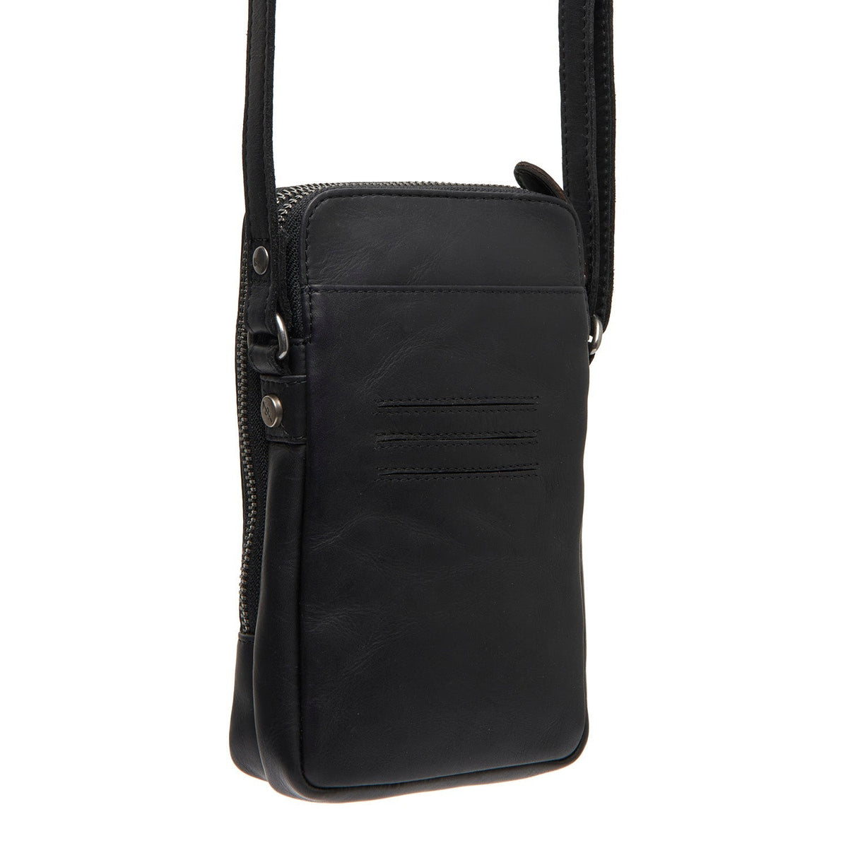 
Tailored Rib Cuffs & Hem Craftsmanship Construction Detail on Alesund Vollnarbenleder Phone Bag