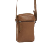 Cognac Leather Phone Bag Hamilton, detail view 4