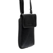 
Langley Vollnarbenleder Phone Bag aus klassischem 100% Vollnarbenleder - Vorderansicht & maßgeschneiderte Silhouette | Online Kaufen