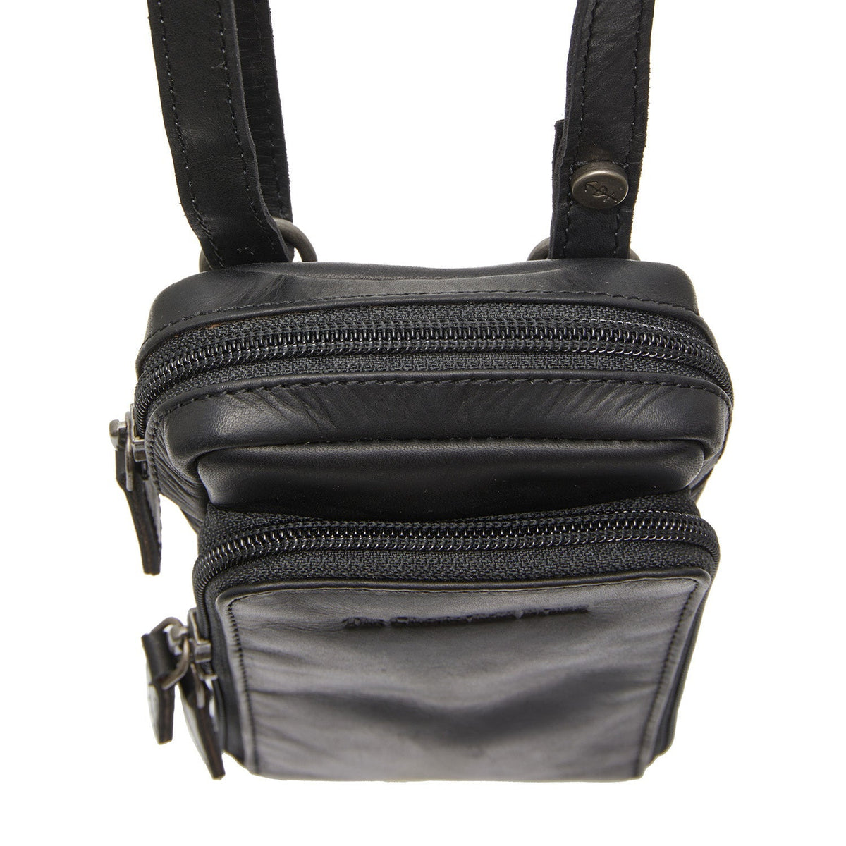 Authentic 100% Full-Grain Leather Grain Texture &amp; Heavy-Duty Seam Stitching Detail