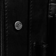 Leather Portfolio Barnet für Damen - Seitenansicht mit ergonomischem Ärmelschnitt