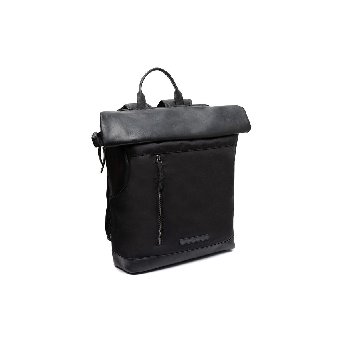 Bornholm Full-Grain Leather Roll-top Backpack für Damen in Classic 100% Full-Grain Leather - Full Exterior Front Profile View | Online Kaufen