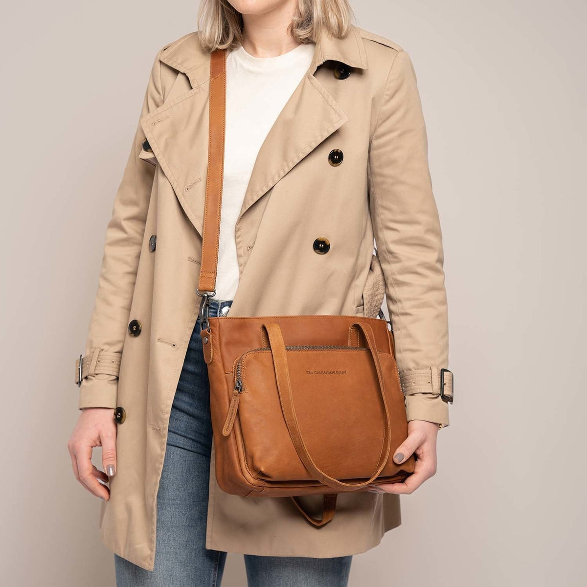 
Alicante Vollnarbenleder Shopper für Damen – alternate product view 3