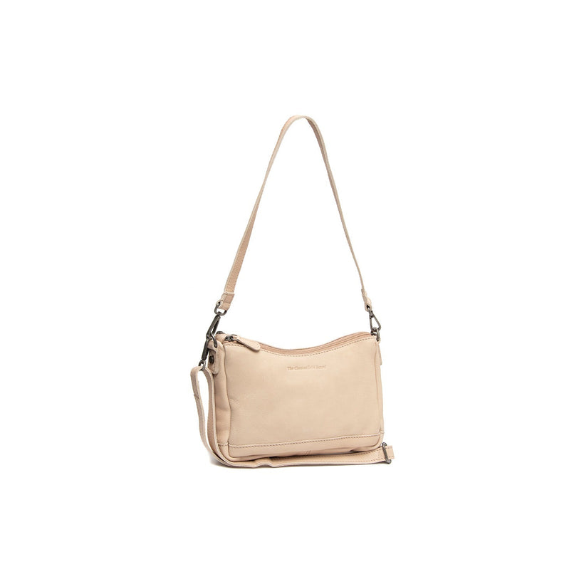 Irving Full-Grain Leather Shoulder Bag in Classic 100% Full-Grain Leather - Full Exterior Front Profile View | Buy Online