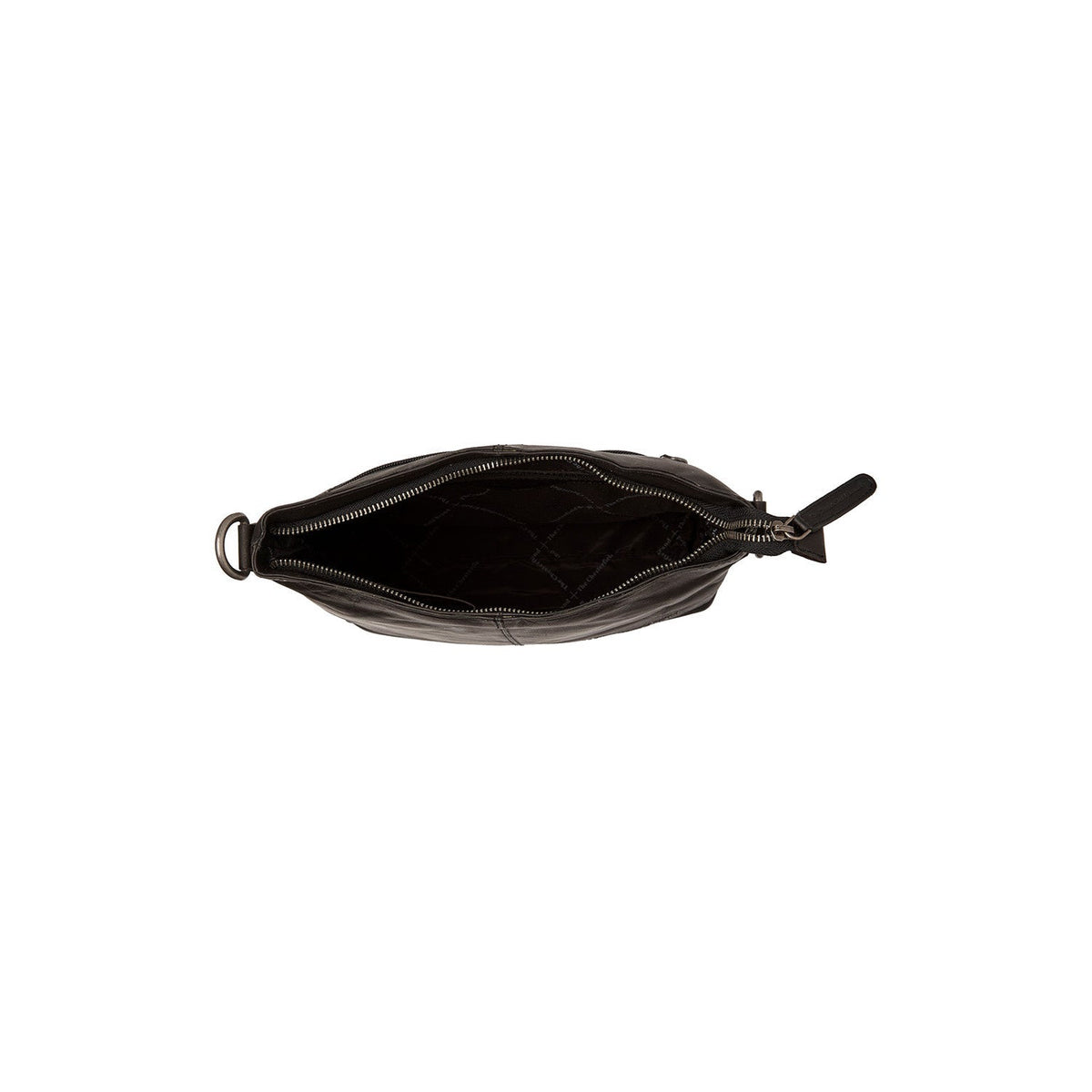 Jen Full-Grain Leather Shoulder Bag für Damen - Structured Side Profile Showing Gusset Depth &amp; Expansion Capacity