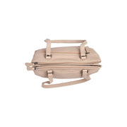 Solid Antique Brass Hardware &amp; Heavy-Duty Dual Zipper Detail on Marvos Full-Grain Leather Shoulder Bag für Damen
