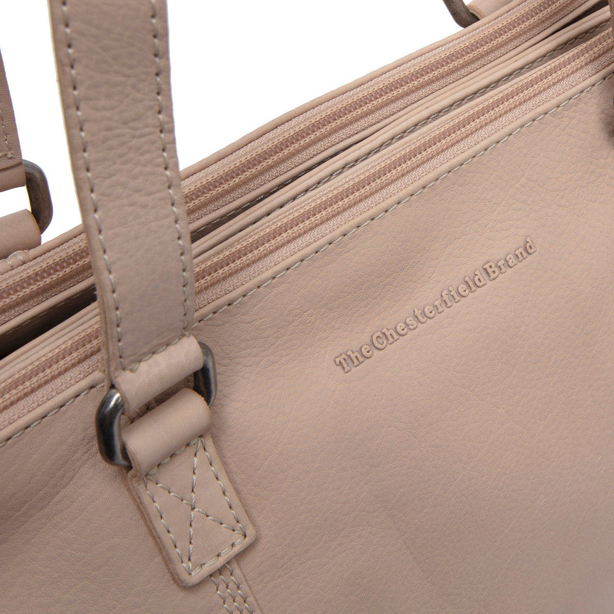 Marvos Full-Grain Leather Shoulder Bag für Damen - Structured Side Profile Showing Gusset Depth &amp; Expansion Capacity