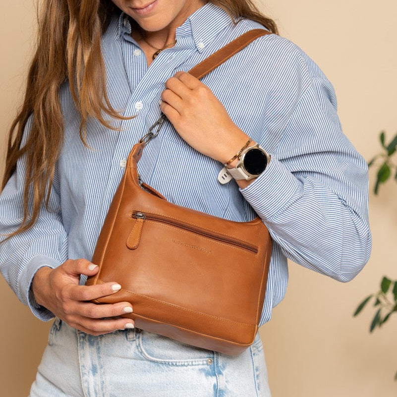 Everyday Carry Perspective Showing Ergonomic Grab Handle &amp; Strap Comfort