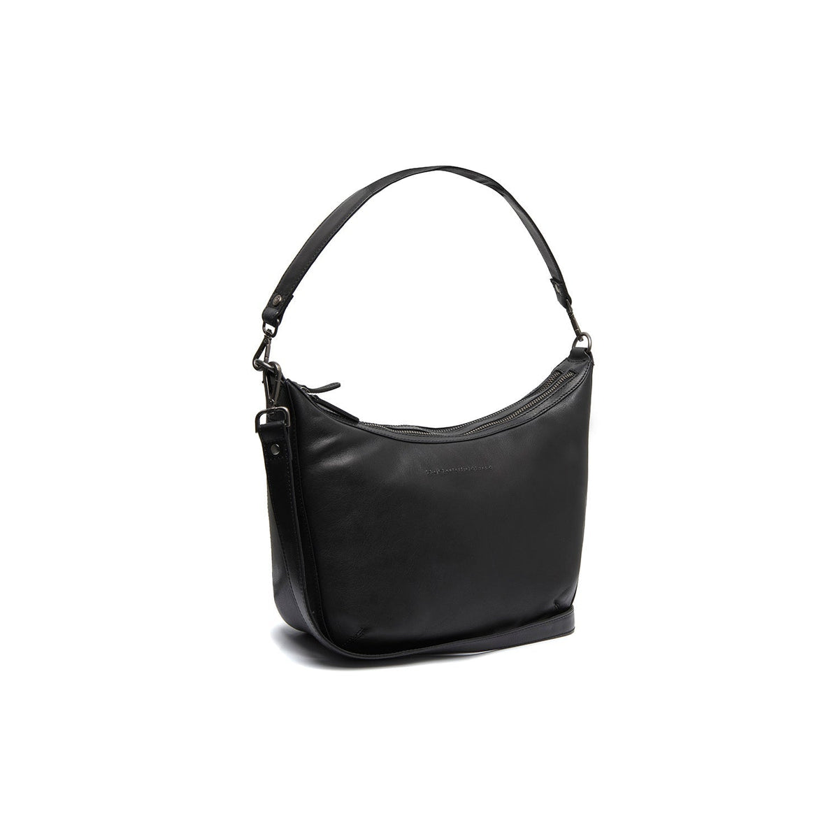 Moneva Full-Grain Leather Shoulder Bag für Damen in Classic 100% Full-Grain Leather - Full Exterior Front Profile View | Online Kaufen