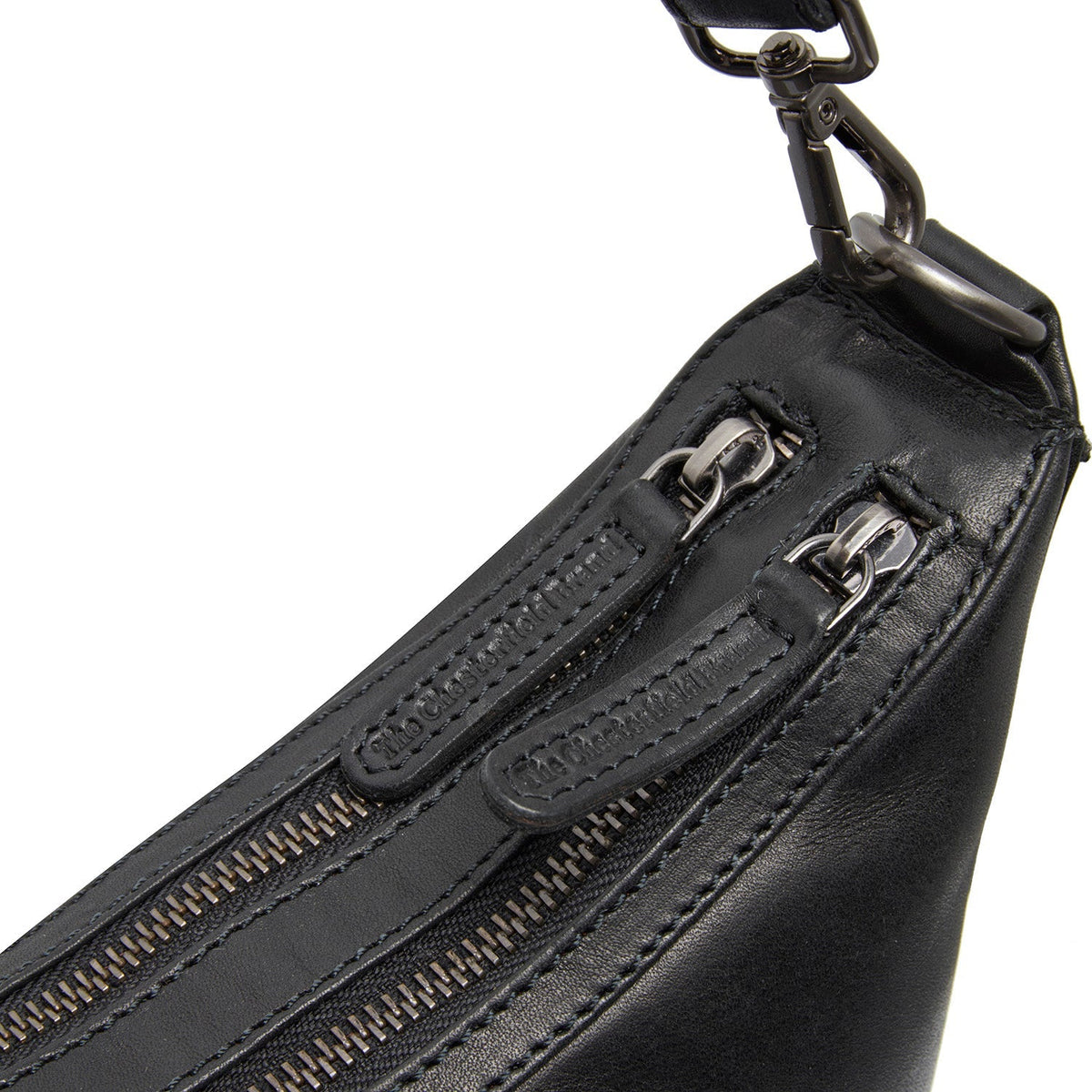 Moneva Full-Grain Leather Shoulder Bag für Damen - Structured Side Profile Showing Gusset Depth &amp; Expansion Capacity